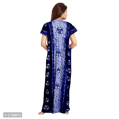 Elegant Multicoloured Cotton Printed Nighty For Women Pack Of 2-thumb3