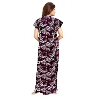 Elegant Multicoloured Cotton Printed Nighty For Women-thumb1