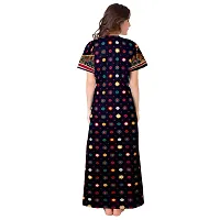 Elegant Multicoloured Cotton Printed Nighty For Women Pack Of 2-thumb4