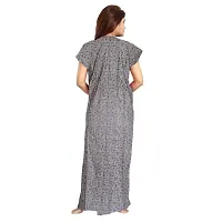 Elegant Multicoloured Cotton Printed Nighty For Women-thumb1