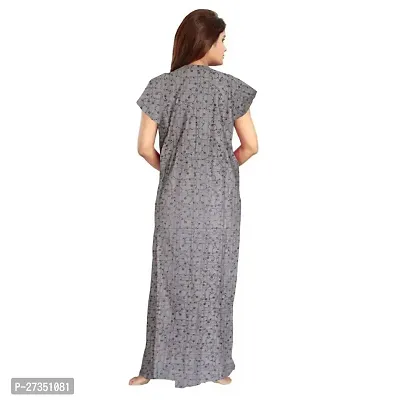 Elegant Multicoloured Cotton Printed Nighty For Women-thumb2