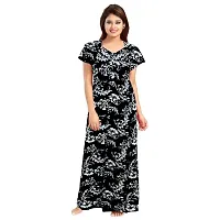 Elegant Multicoloured Cotton Printed Nighty For Women Pack Of 2-thumb3