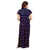 Elegant Multicoloured Cotton Printed Nighty For Women Pack Of 2-thumb2