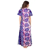 Elegant Multicoloured Cotton Printed Nighty For Women-thumb1