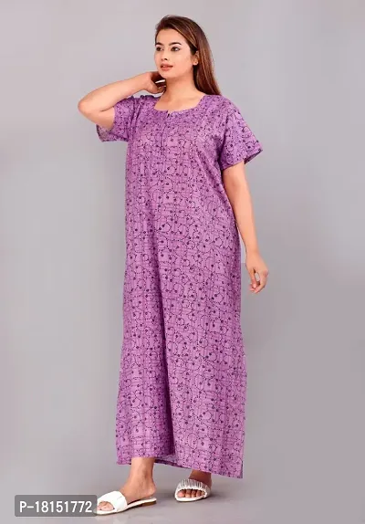 Trendy Women Cotton Nighty, Cotton Nighty, Printed Nighty, Nightydress, Nighty, Maxi