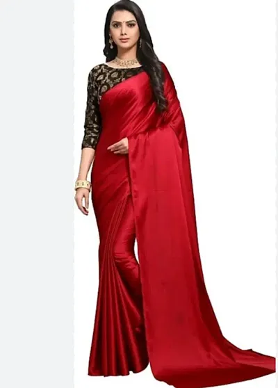 Elegant satin sarees 