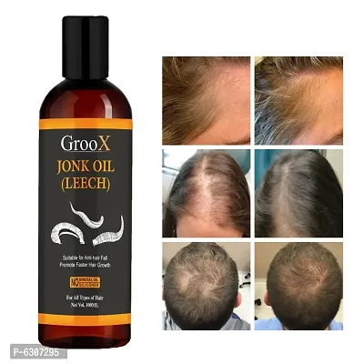 GrooX Vegetarian Jonk Oil - Leech Tail for Hair Regrowth Hair Oil-thumb0