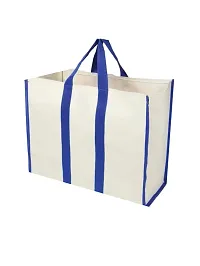 Trendy white tote shopping hand carry Bags Pack of 3 pieces-thumb3