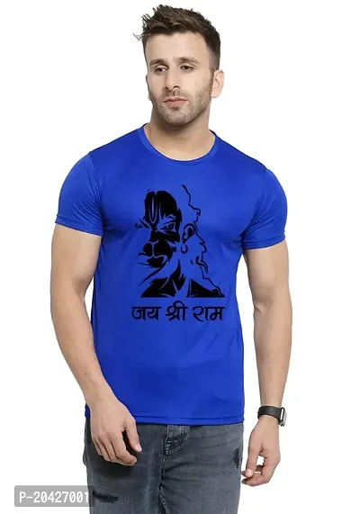 Pure Heart | Elegance Stylish Hanuman Face Printed Tshirt  Round Neck Unisex Polyester | Lycra T-shirt for Men And Women