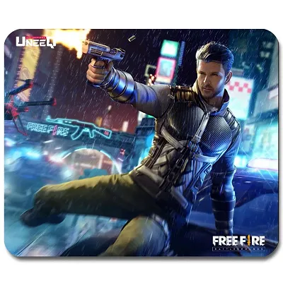 UneeQ Mouse Pad for Laptop, Notebook, Gaming Computer | Anti-Skid Base Mousepad ? Free Fire Design