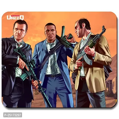 Pure Heart GTA 5 Gaming Mouse Pad for Laptop, Notebook, Gaming Computer | Anti-Skid Base Gaming Mousepad-thumb0