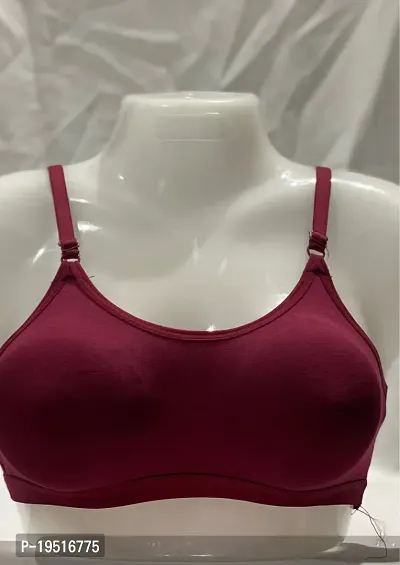 Stylish Chiffon Solid Bras For Women-thumb0