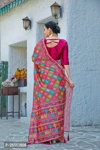 Classic Cotton Silk Printed Saree with Blouse piece-thumb5