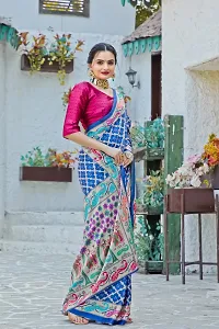 Classic Cotton Silk Printed Saree with Blouse piece-thumb4