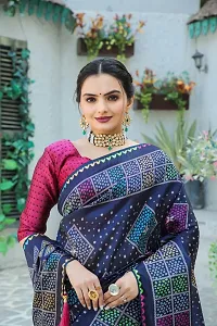 Classic Cotton Silk Printed Saree with Blouse piece-thumb2