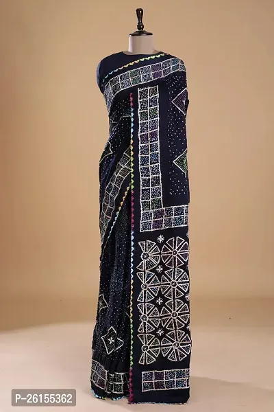 Beautiful Cotton Silk Saree with Blouse piece-thumb5