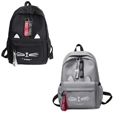 stylish designer backpack 15 L Backpack Black Grey