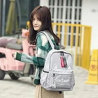 18 L Laptop Backpack Backpack for Women Casual Printed 5 L Backpack Grey-thumb1