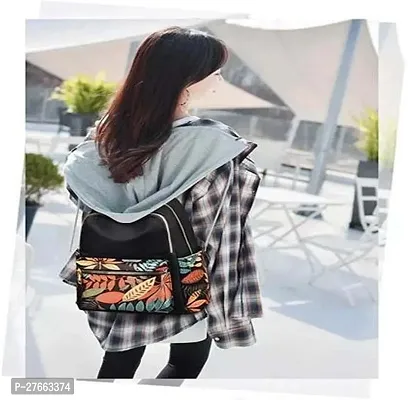 Elegant Trendy Women Backpacks 10 L Backpack Black-thumb2