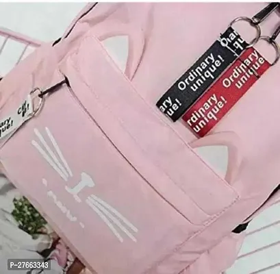 Stylish Designer Women Backpack Pink 2 L Backpack Pink-thumb2