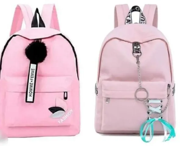 stylish designer backpack 15 L Backpack Pink Combo