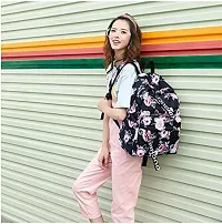 15 L Backpack Fashion Bag Backpack for Womens and Girls School 5 L Backpack Black-thumb2