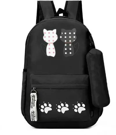 Small 15 L Laptop Backpack Stylish Casual Backpack for Girls and Women 15 L Backpack Black