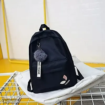 Medium Size Fashion Backpack for Girls Women Backpack 12 L Backpack Black-thumb2