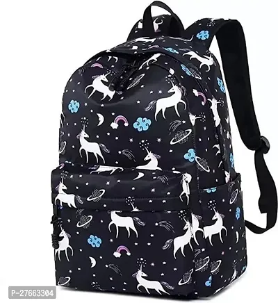Small 18 L Laptop Backpack for Women Casual Printed 5 L Backpack Multicolor-thumb0