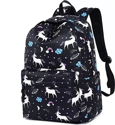 Small 18 L Laptop Backpack for Women Casual Printed 5 L Backpack Multicolor