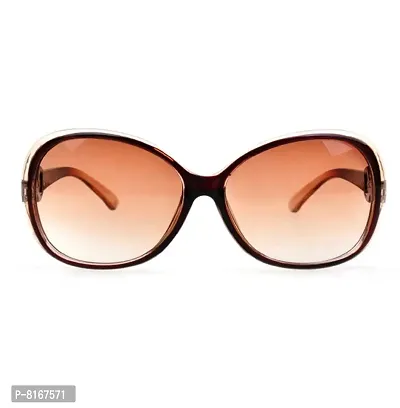 Ziory Women Oversized Sunglasses Brown Frame, Brown Lens (Free Size) - 1 Lens with Frame Goggles