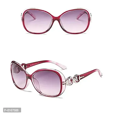 Ziory 1Pc Women's Eyewear Sunglasses Round Circle Cat Eye (Purple)