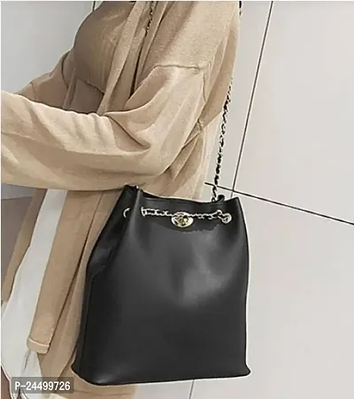 women shoulder black bag-thumb3