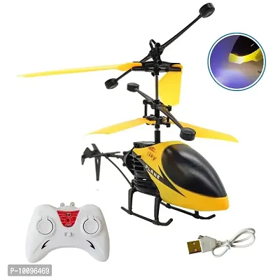 USB Charger Flying Helicopter 2 in 1 Flying Helicopter with Remote-thumb0