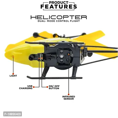 USB Charger Flying Helicopter 2 in 1 Flying Helicopter with Remote-thumb2