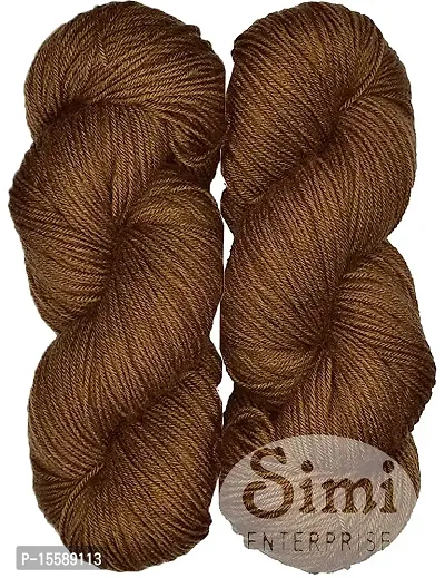 Vardhman S_Brilon White (200 gm) Wool Hank Hand Knitting Wool / Art Craft Soft Fingering Crochet Hook Yarn, Needle Knitting Yarn Thread dye E-thumb0
