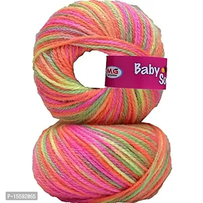 SIMI ENTERPRISE 100% Acrylic Wool Red (6 pc) Baby Soft 4 ply Wool Ball Hand Knitting Wool/Art Craft Soft Fingering Crochet Hook Yarn, Needle Knitting Yarn Thread Dye XE-thumb0
