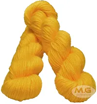 SIMI ENTERPRISE Brilon Yellow (200 gm) Wool Hank Hand Knitting Wool / Art Craft Soft Fingering Crochet Hook Yarn, Needle Knitting Yarn Thread dye SM-LNA-thumb1