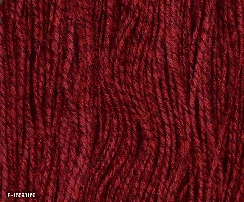 SIMI ENTERPRISE Vardhman Wool Hank Hand Knitting Thread Dyed Wool (Fusion Red, 300 gm)-thumb2