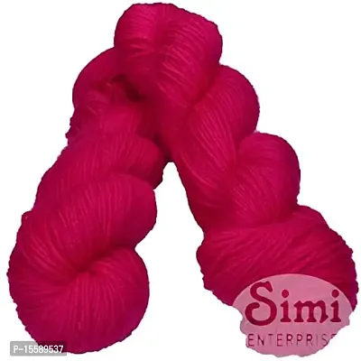 Vardhman S_Brilon Deep Gajri (200 gm) Wool Hank Hand Knitting Wool / Art Craft Soft Fingering Crochet Hook Yarn, Needle Knitting Yarn Thread dye Z AD
