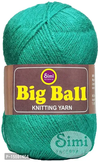 VARDHMAN Bigboss Teal (200 gm) Wool Ball Hand Knitting Wool / Art Craft Soft Fingering Crochet Hook Yarn, Needle Knitting Yarn Thread dyeM M NQA-thumb2