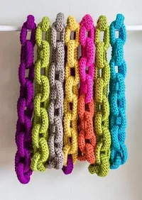 SIMI ENTERPRISE 100% Acrylic Wool Red (10 pc) Baby Soft 4 ply Wool Ball Hand Knitting Wool/Art Craft Soft Fingering Crochet Hook Yarn, Needle Knitting Yarn Thread Dye EB-thumb3