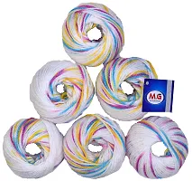 SIMI ENTERPRISE 100% Acrylic Wool M12 (Pack of 6) Baby Soft Wool Ball Hand Knitting Wool/Art Craft Soft Fingering Crochet Hook Yarn, Needle Knitting Yarn Thread Dyed ? Y-thumb1