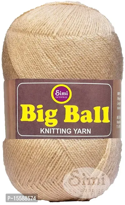 VARDHMAN Bigboss White (200 gm) Wool Ball Hand Knitting Wool / Art Craft Soft Fingering Crochet Hook Yarn, Needle Knitting Yarn Thread dye L-thumb2