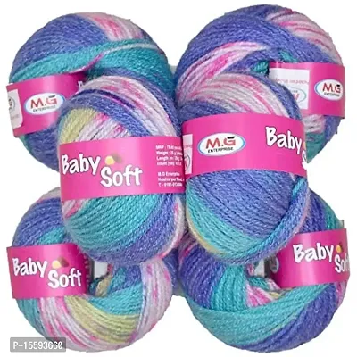 SIMI ENTERPRISE 100% Acrylic Wool Red (8 pc) Baby Soft 4 ply Wool Ball Hand Knitting Wool/Art Craft Soft Fingering Crochet Hook Yarn, Needle Knitting Yarn Thread Dye SVB