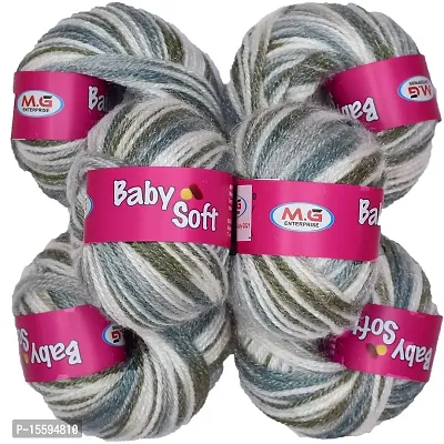 SIMI ENTERPRISE 100% Acrylic Wool Red (16 pc) Baby Soft 4 ply Wool Ball Hand Knitting Wool/Art Craft Soft Fingering Crochet Hook Yarn, Needle Knitting Yarn Thread Dye UC
