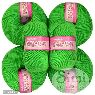 SIMI ENTERPRISE 100% Acrylic Wool Parrot 8 Pc Baby Wool 4 ply Wool Ball Hand Knitting Wool/Art Craft Soft Fingering Crochet Hook Yarn-Art-IJ-thumb0