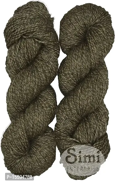 Vardhman SM Fusion Pista (200 gm) Wool Hank Hand Knitting Wool / Art Craft Soft Fingering Crochet Hook Yarn, Needle Knitting Yarn Thread Dyed-thumb0