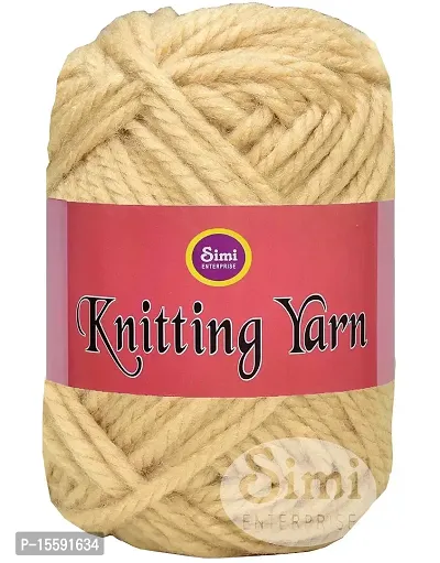 SIMI ENTERPRISE Knitting Yarn Thick Chunky Wool, Varsha Skin 300 GMS Best Used with Knitting Needles, Crochet Needles Wool Yarn for Knitting.-OArt-AAAJ-thumb0