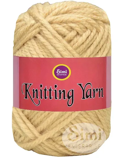 SIMI ENTERPRISE Knitting Yarn Thick Chunky Wool, Varsha Skin 300 GMS Best Used with Knitting Needles, Crochet Needles Wool Yarn for Knitting.-OArt-AAAJ